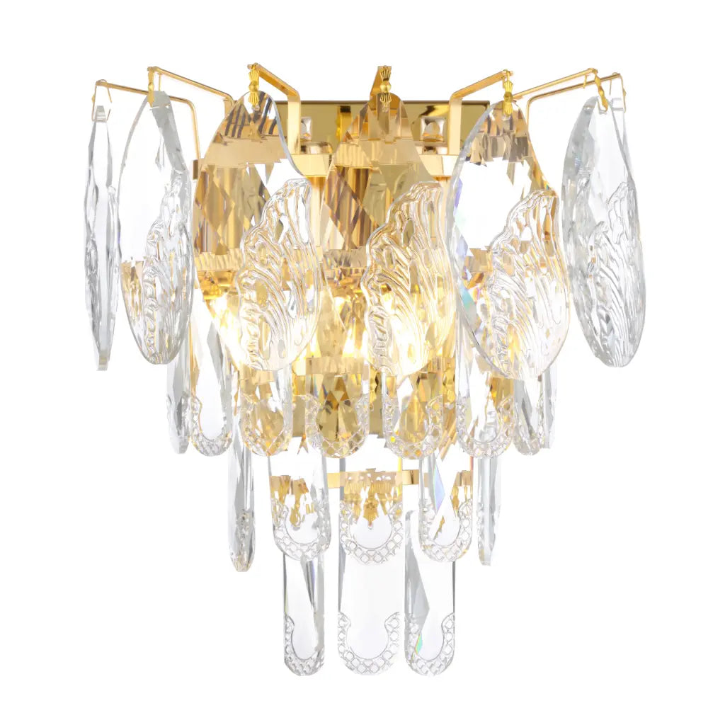 Telbix DOREZA Wall Light - Crystal, Gold-Telbix-Ozlighting.com.au