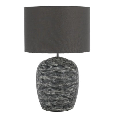 Telbix DUSTY - Textured Ceramic Urn-Shaped Table Lamp-Telbix-Ozlighting.com.au