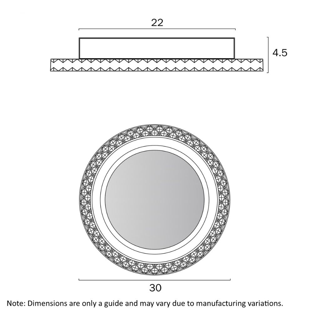Telbix ELIE Oyster - LED Ceiling Light-Telbix-Ozlighting.com.au