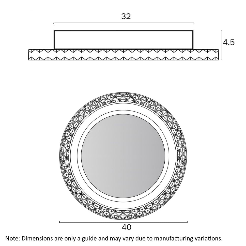 Telbix ELIE Oyster - LED Ceiling Light-Telbix-Ozlighting.com.au