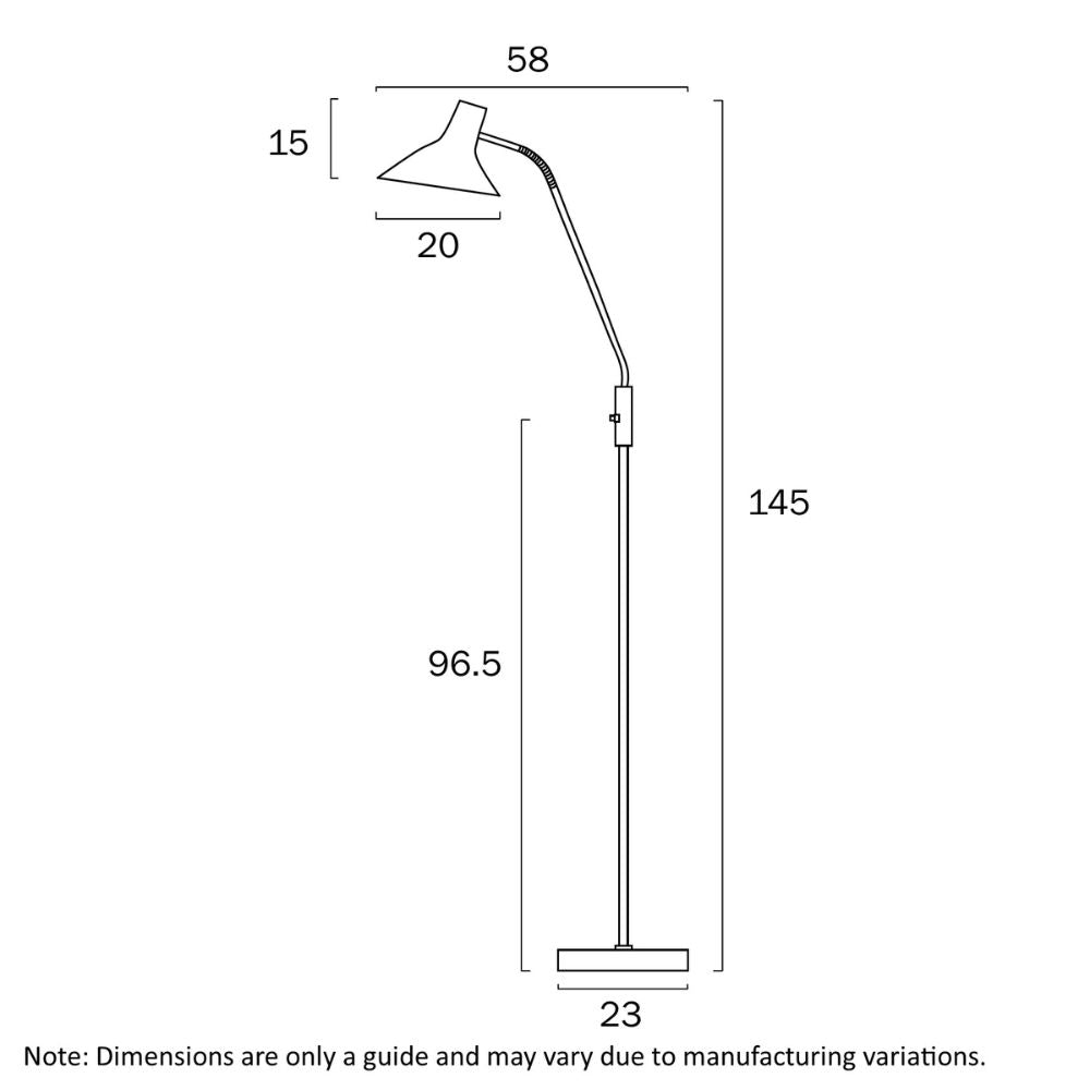 Telbix FARBON - Metal Floor Lamp-Telbix-Ozlighting.com.au
