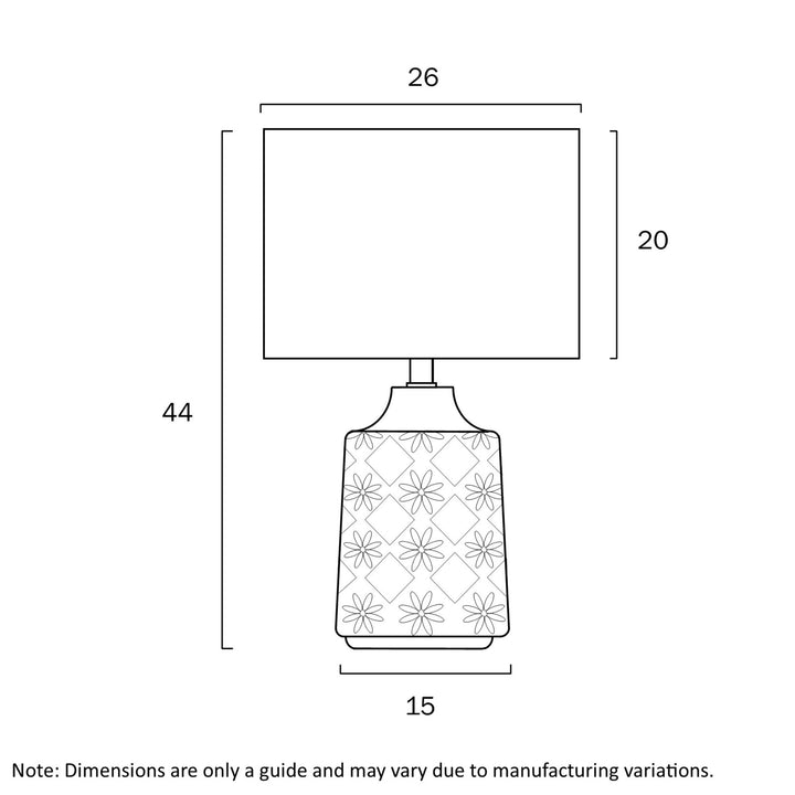 Telbix FEDON - 25W Ceramic Table Lamp-Telbix-Ozlighting.com.au
