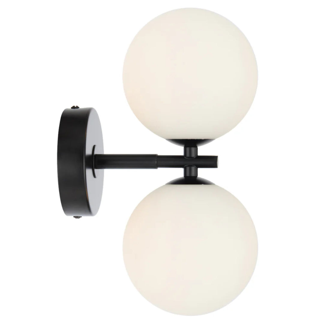 Telbix FELTON - 2x12W Black Wall Light-Telbix-Ozlighting.com.au
