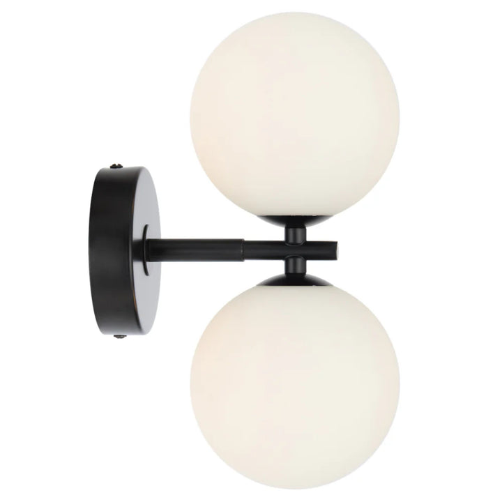 Telbix FELTON - 2x12W Black Wall Light-Telbix-Ozlighting.com.au