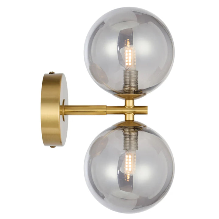 Telbix FELTON - 2x6W Gold Wall Light-Telbix-Ozlighting.com.au