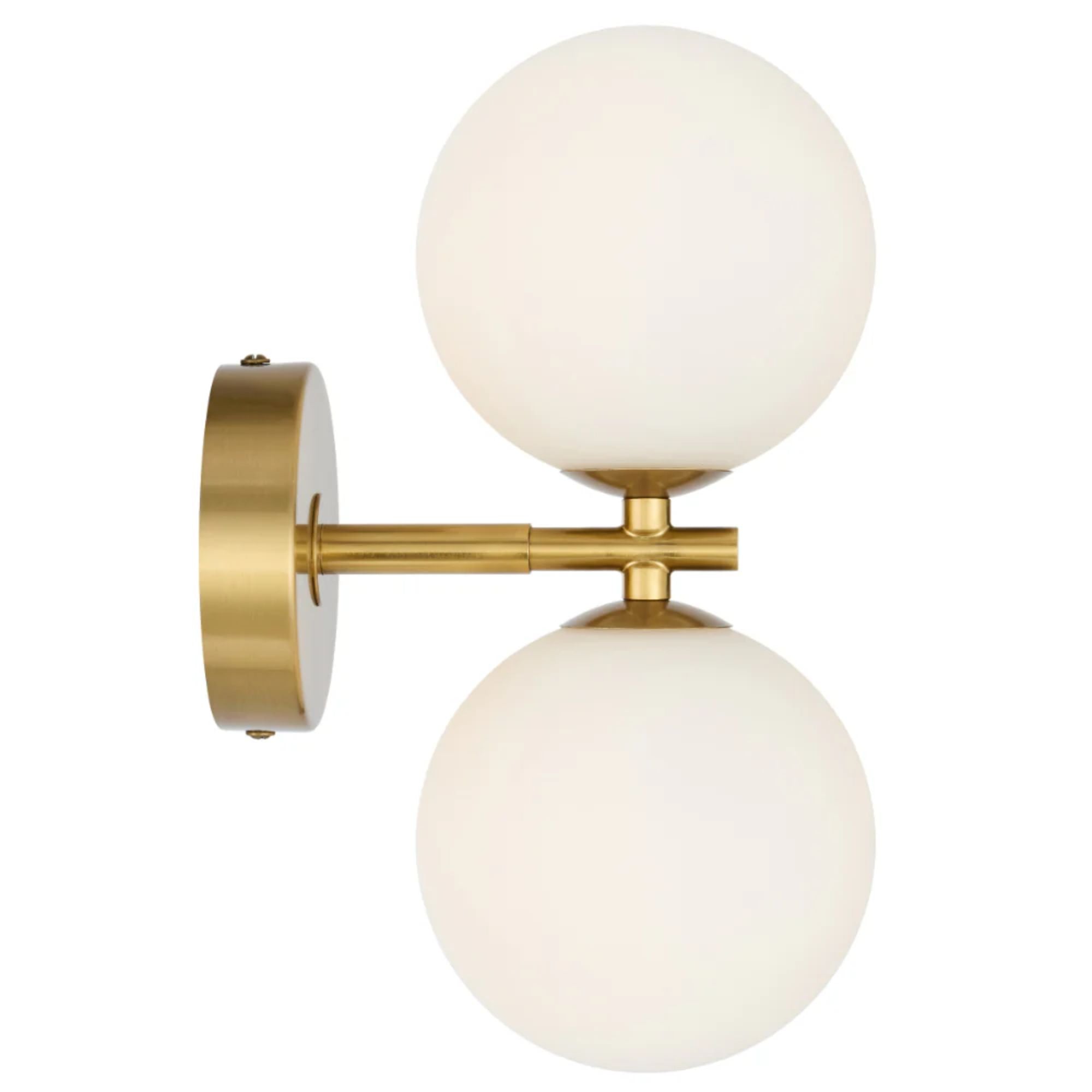 Telbix FELTON - 2x6W Gold Wall Light-Telbix-Ozlighting.com.au