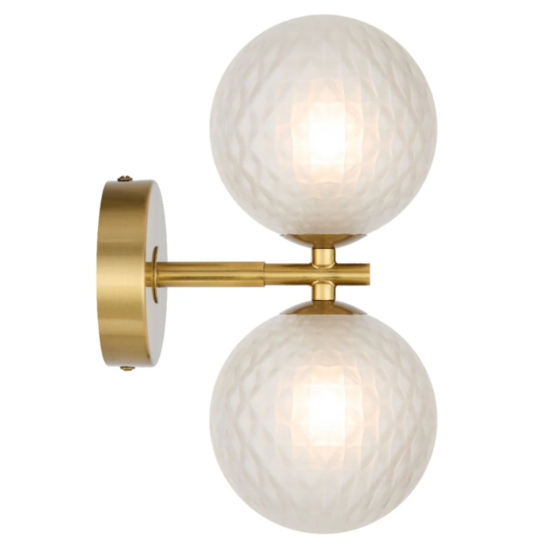 Telbix FELTON - 2x6W Gold Wall Light-Telbix-Ozlighting.com.au