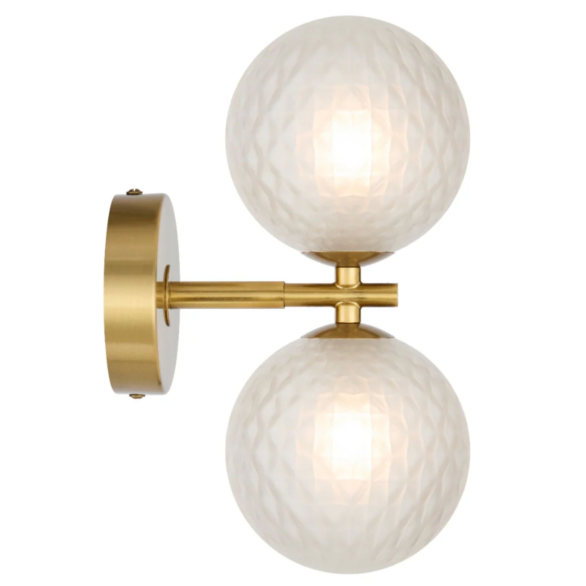 Telbix FELTON - 2x6W Gold Wall Light-Telbix-Ozlighting.com.au