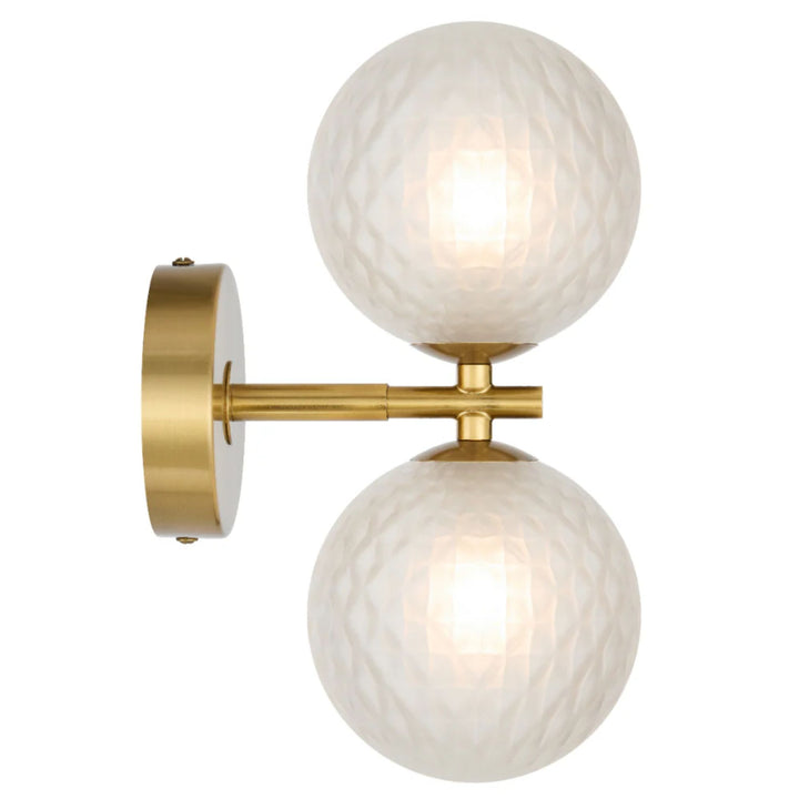Telbix FELTON - 2x6W Gold Wall Light-Telbix-Ozlighting.com.au