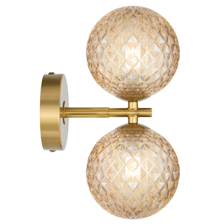 Telbix FELTON - 2x6W Gold Wall Light-Telbix-Ozlighting.com.au
