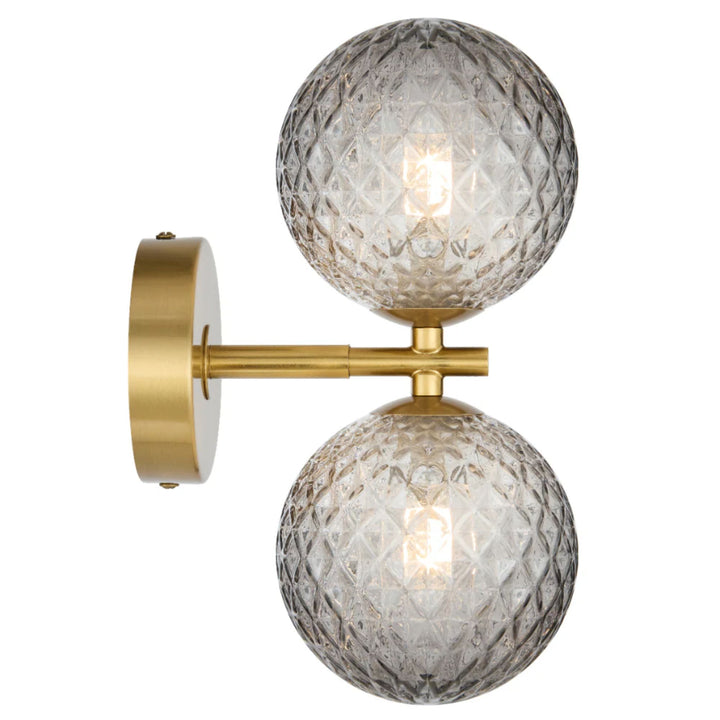 Telbix FELTON - 2x6W Gold Wall Light-Telbix-Ozlighting.com.au