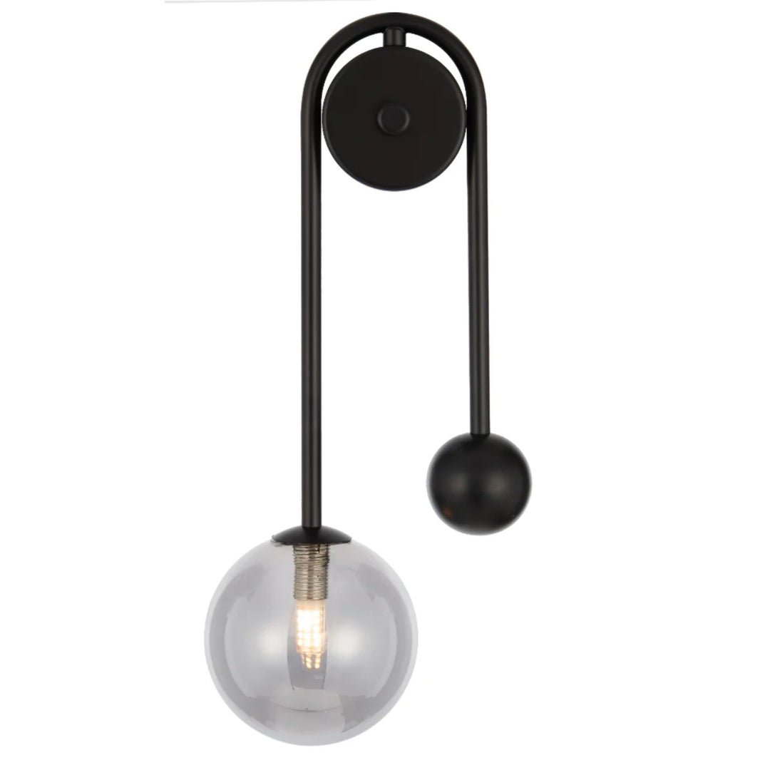 Telbix FELTON - 6W Arm Black Wall Light-Telbix-Ozlighting.com.au