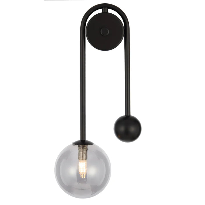 Telbix FELTON - 6W Arm Black Wall Light-Telbix-Ozlighting.com.au