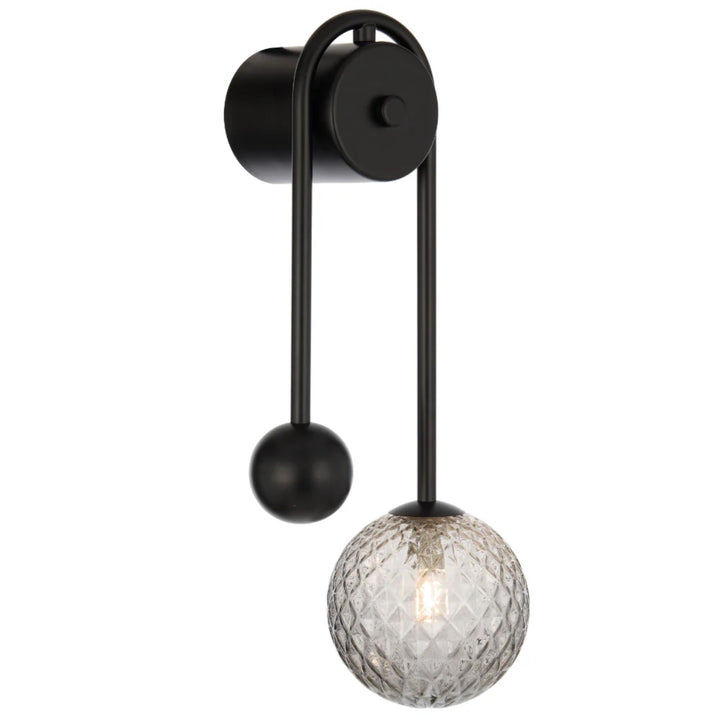 Telbix FELTON - 6W Arm Black Wall Light-Telbix-Ozlighting.com.au