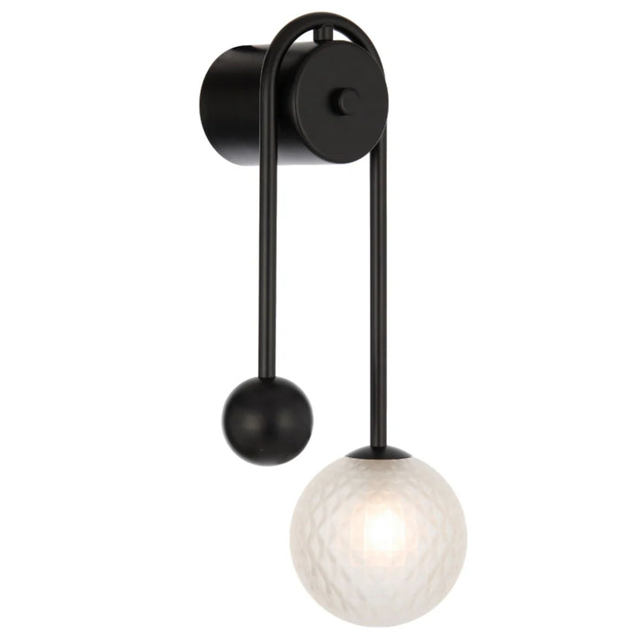 Telbix FELTON - 6W Arm Black Wall Light-Telbix-Ozlighting.com.au