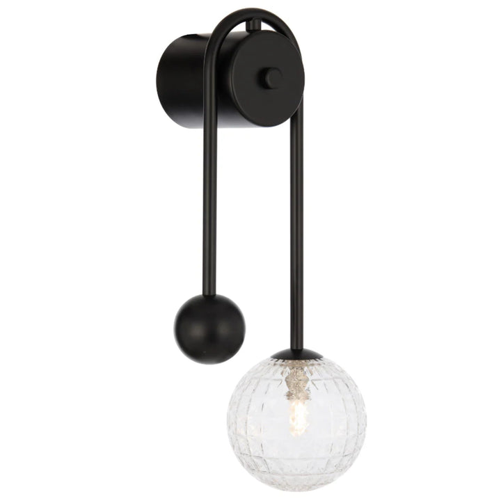 Telbix FELTON - 6W Arm Black Wall Light-Telbix-Ozlighting.com.au