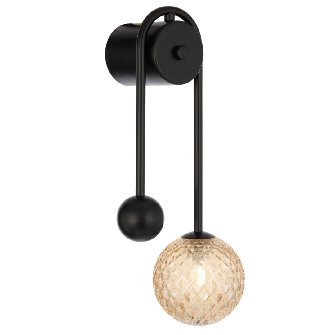 Telbix FELTON - 6W Arm Black Wall Light-Telbix-Ozlighting.com.au