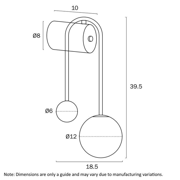 Telbix FELTON - 6W Arm Gold Wall Light-Telbix-Ozlighting.com.au