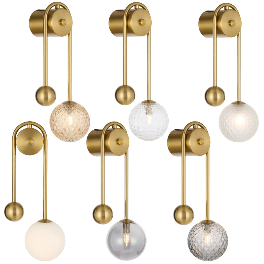 Telbix FELTON - 6W Arm Gold Wall Light-Telbix-Ozlighting.com.au