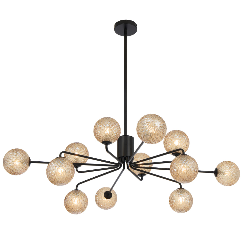 Telbix FELTON Pendant - 12-Light Glass-Telbix-Ozlighting.com.au