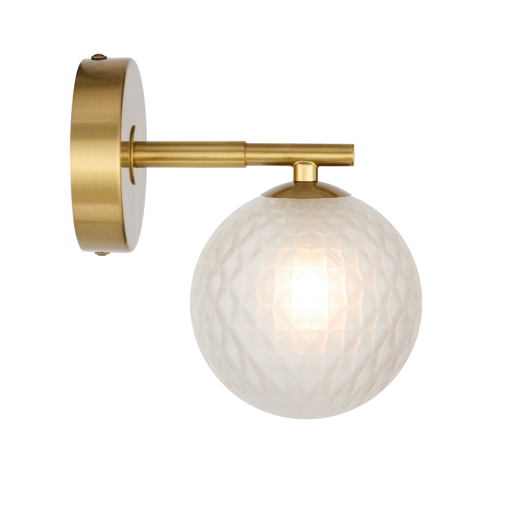 Telbix FELTON Wall Light - 1-Light Glass-Telbix-Ozlighting.com.au