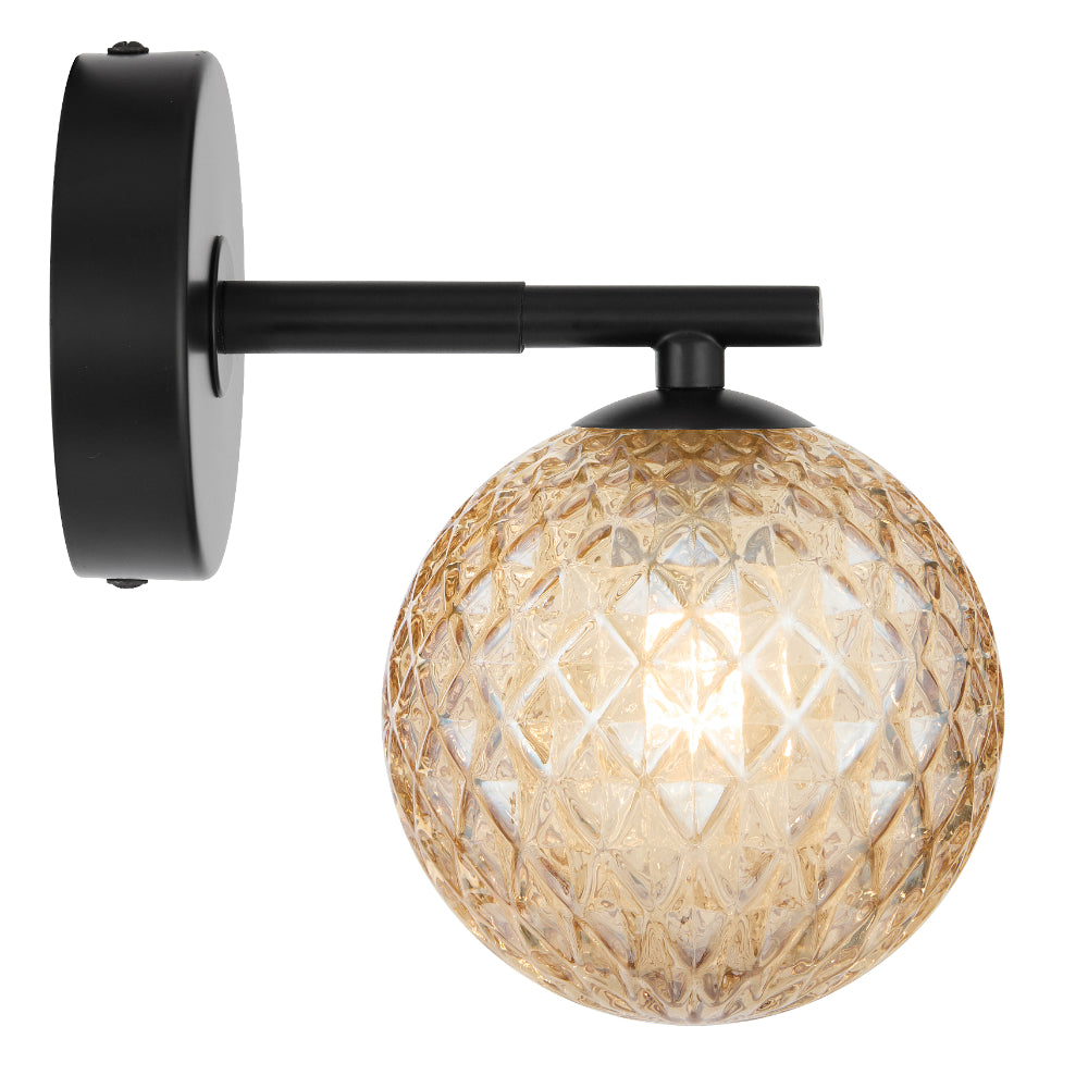 Telbix FELTON Wall Light - 1-Light Glass-Telbix-Ozlighting.com.au