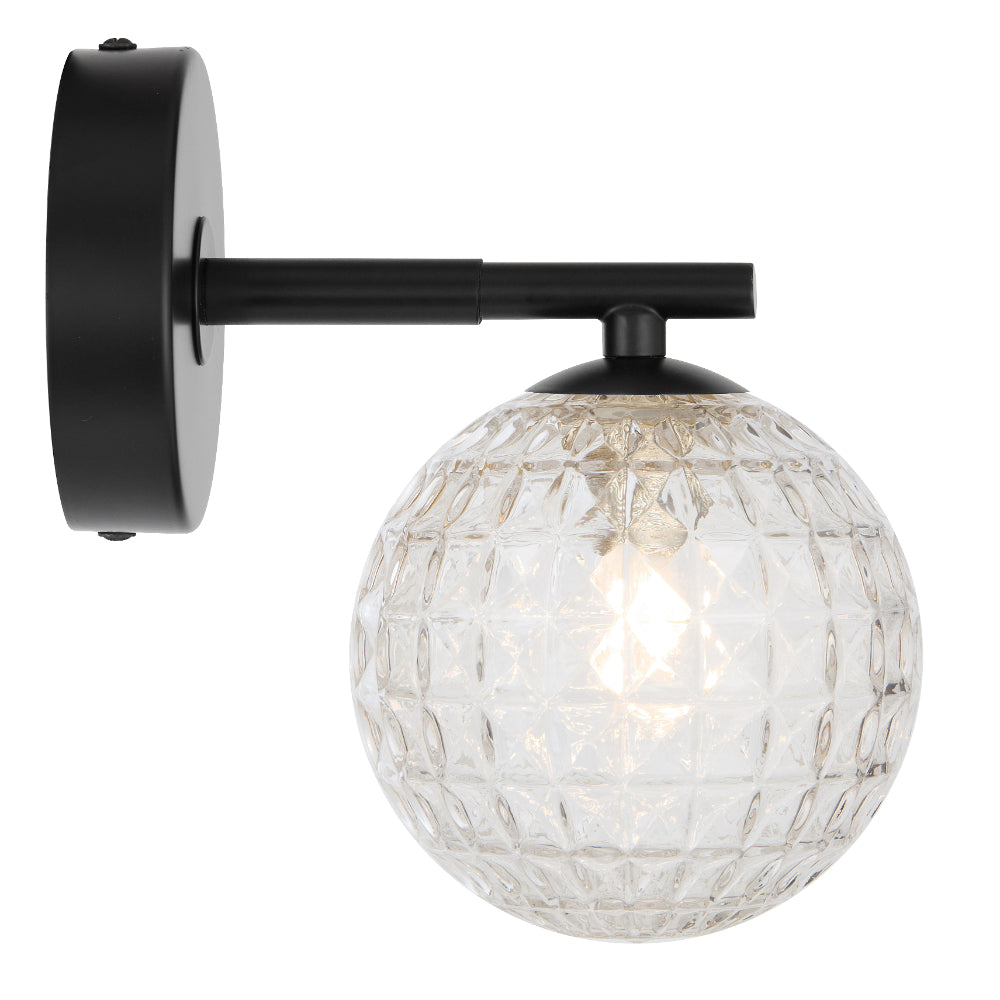 Telbix FELTON Wall Light - 1-Light Glass-Telbix-Ozlighting.com.au