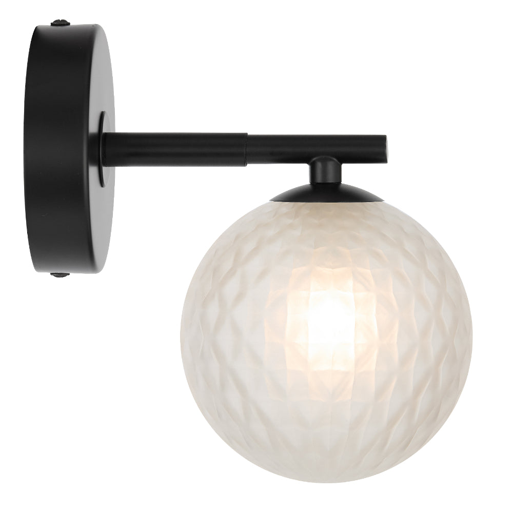 Telbix FELTON Wall Light - 1-Light Glass-Telbix-Ozlighting.com.au