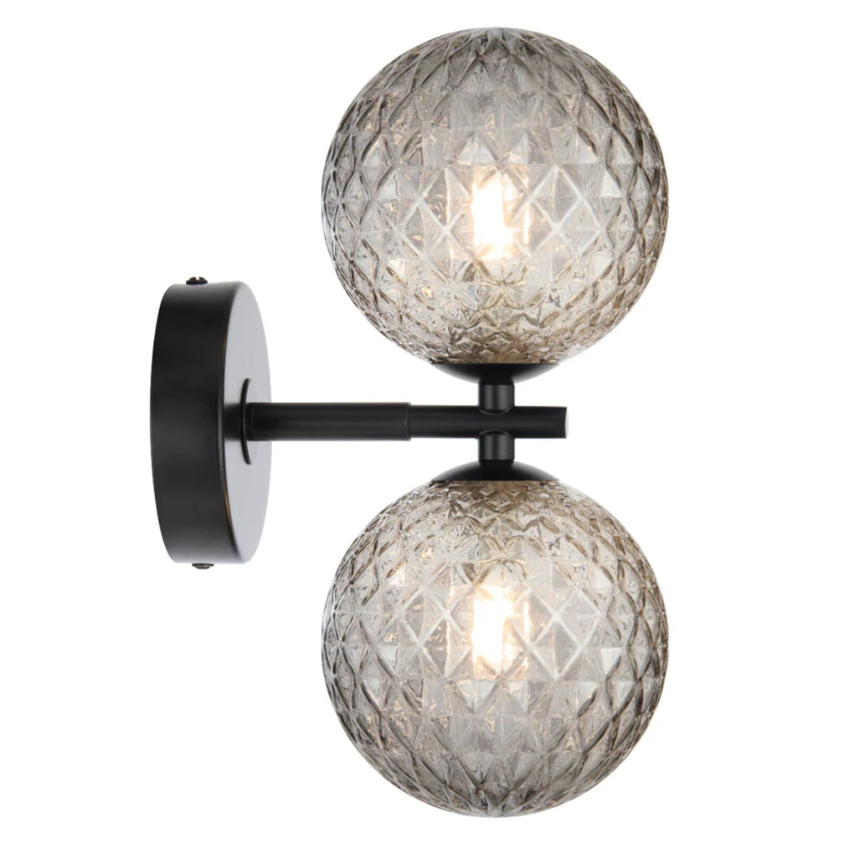 Telbix FELTON Wall Light - 2x12W Black-Telbix-Ozlighting.com.au