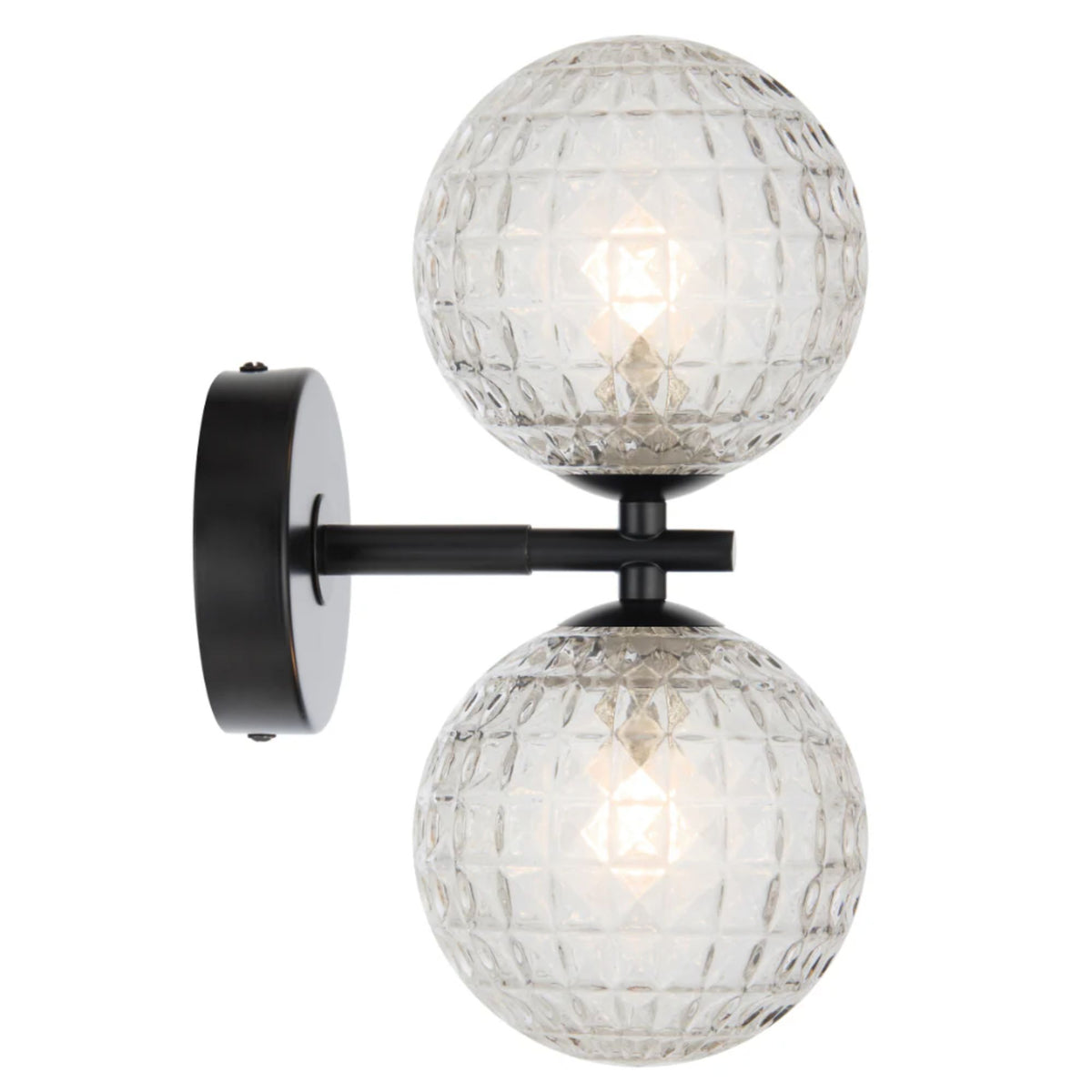 Telbix FELTON Wall Light - 2x12W Black-Telbix-Ozlighting.com.au