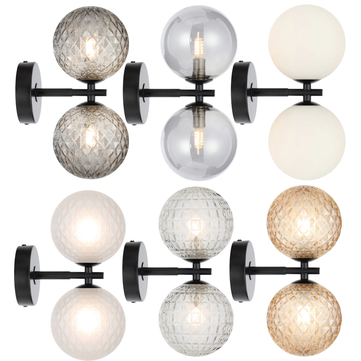 Telbix FELTON Wall Light - 2x12W Black-Telbix-Ozlighting.com.au
