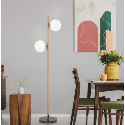 Telbix FIGARO - Marble & Iron Floor Lamp-Telbix-Ozlighting.com.au