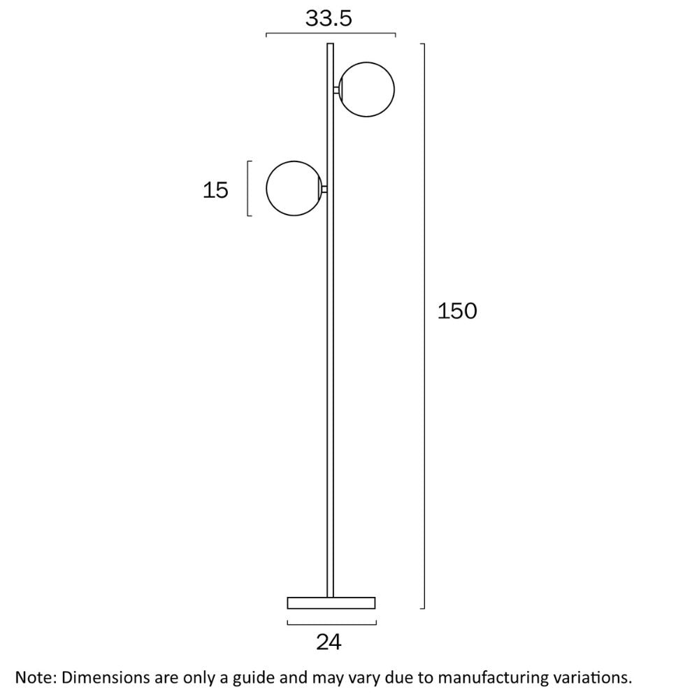 Telbix FIGARO - Marble & Iron Floor Lamp-Telbix-Ozlighting.com.au