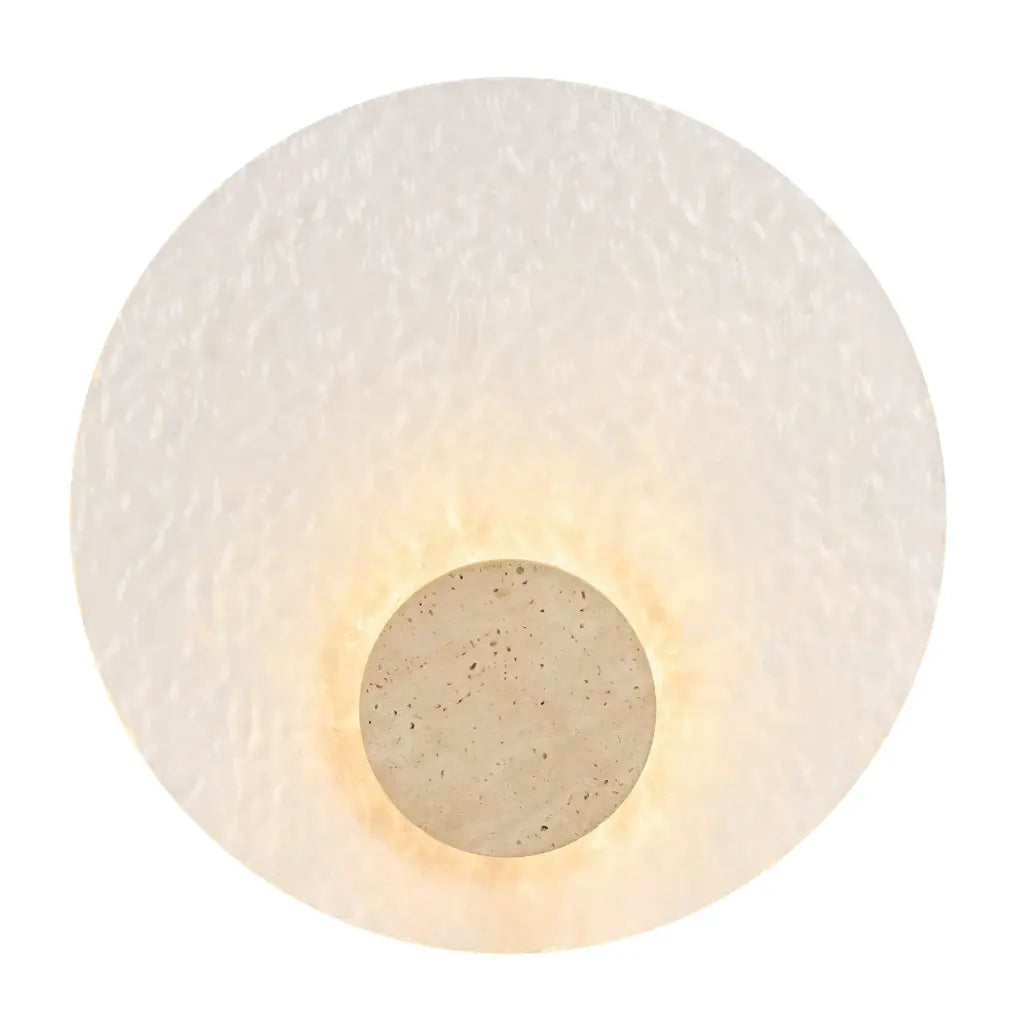 Telbix FIORA LED Wall Light - Travertine and Acrylic-Telbix-Ozlighting.com.au