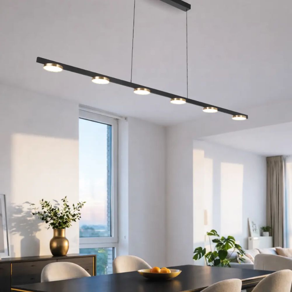 Telbix FORDO - 6 Light Linear Pendant-Telbix-Ozlighting.com.au