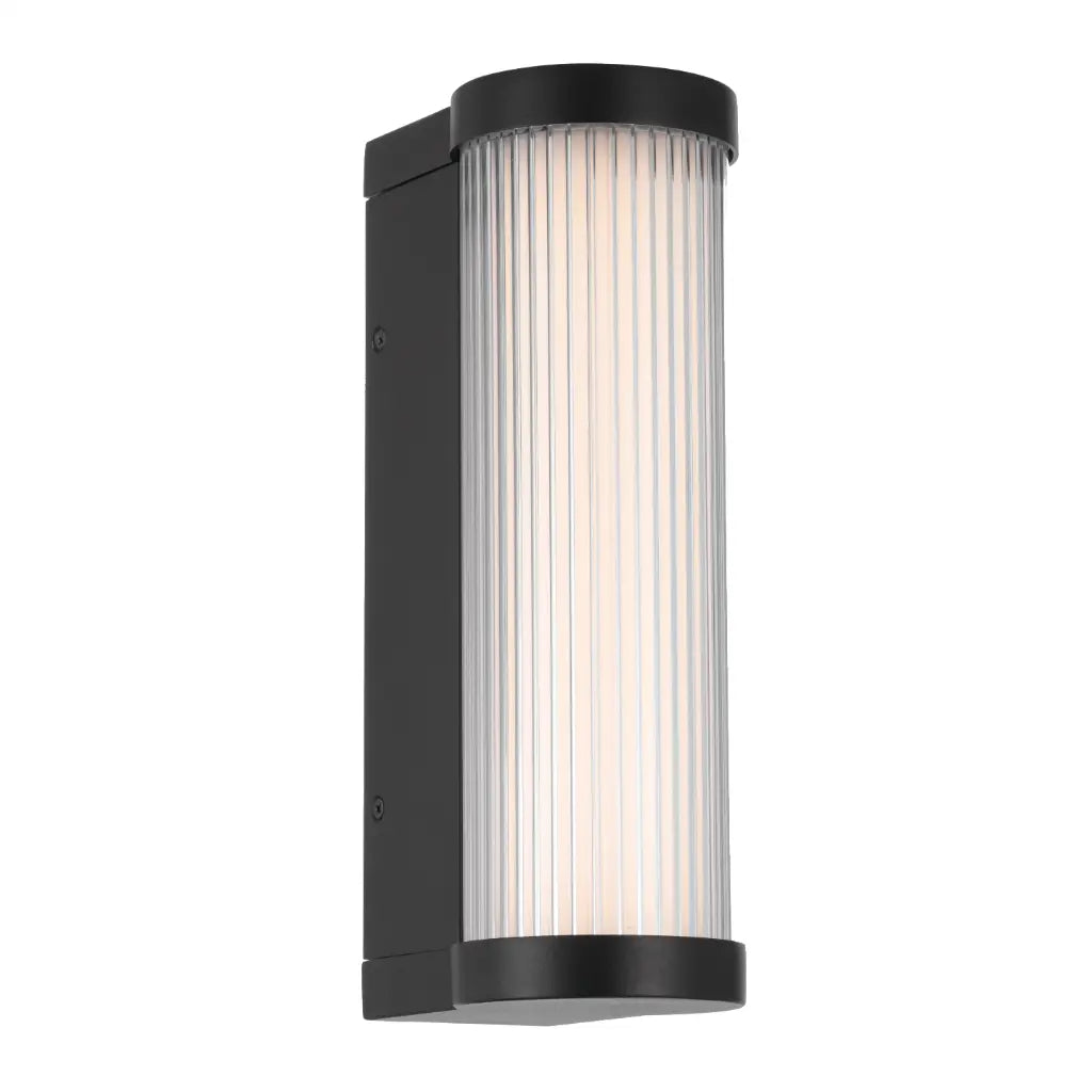 Telbix GEVET Outdoor LED Wall Light - 30cm, Black-Telbix-Ozlighting.com.au