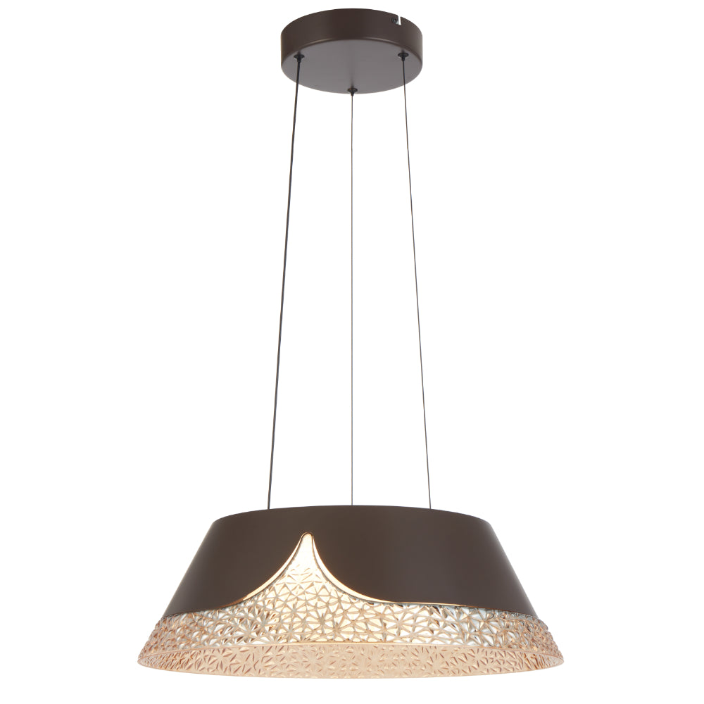 Telbix HALIFAX LED Pendant - 50cm 28W, 3CCT, Bronze-Telbix-Ozlighting.com.au