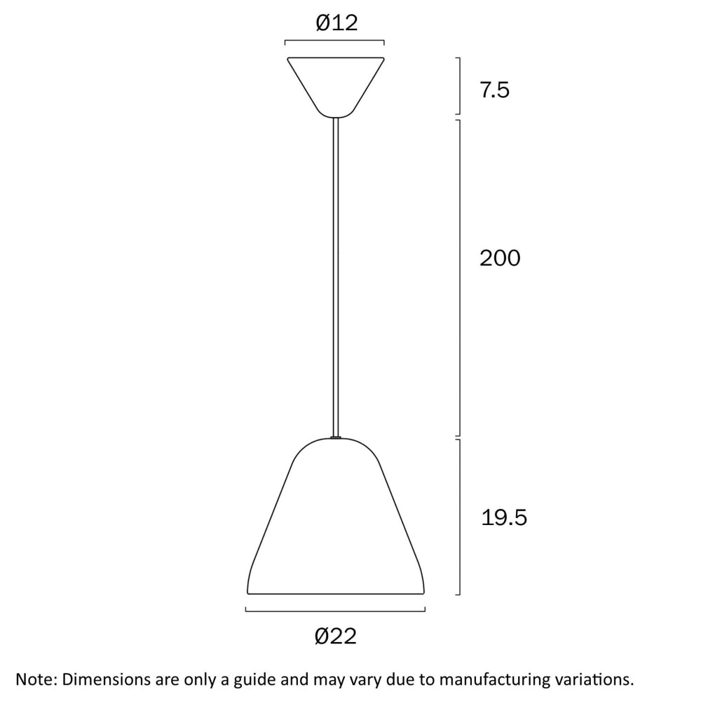 Telbix HANAMI Pendant Light Iron 22cm-Telbix-Ozlighting.com.au