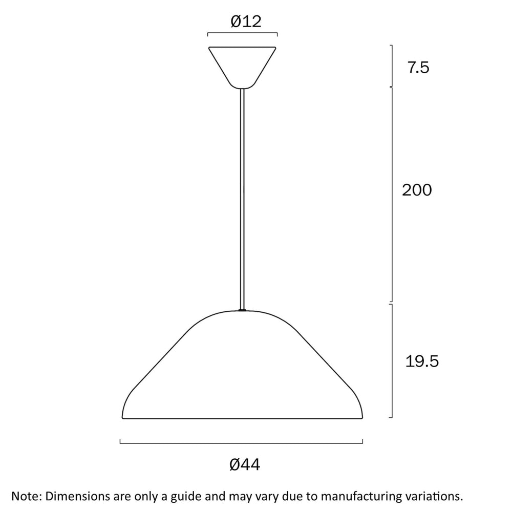 Telbix HANAMI Pendant Light Iron 44cm-Telbix-Ozlighting.com.au