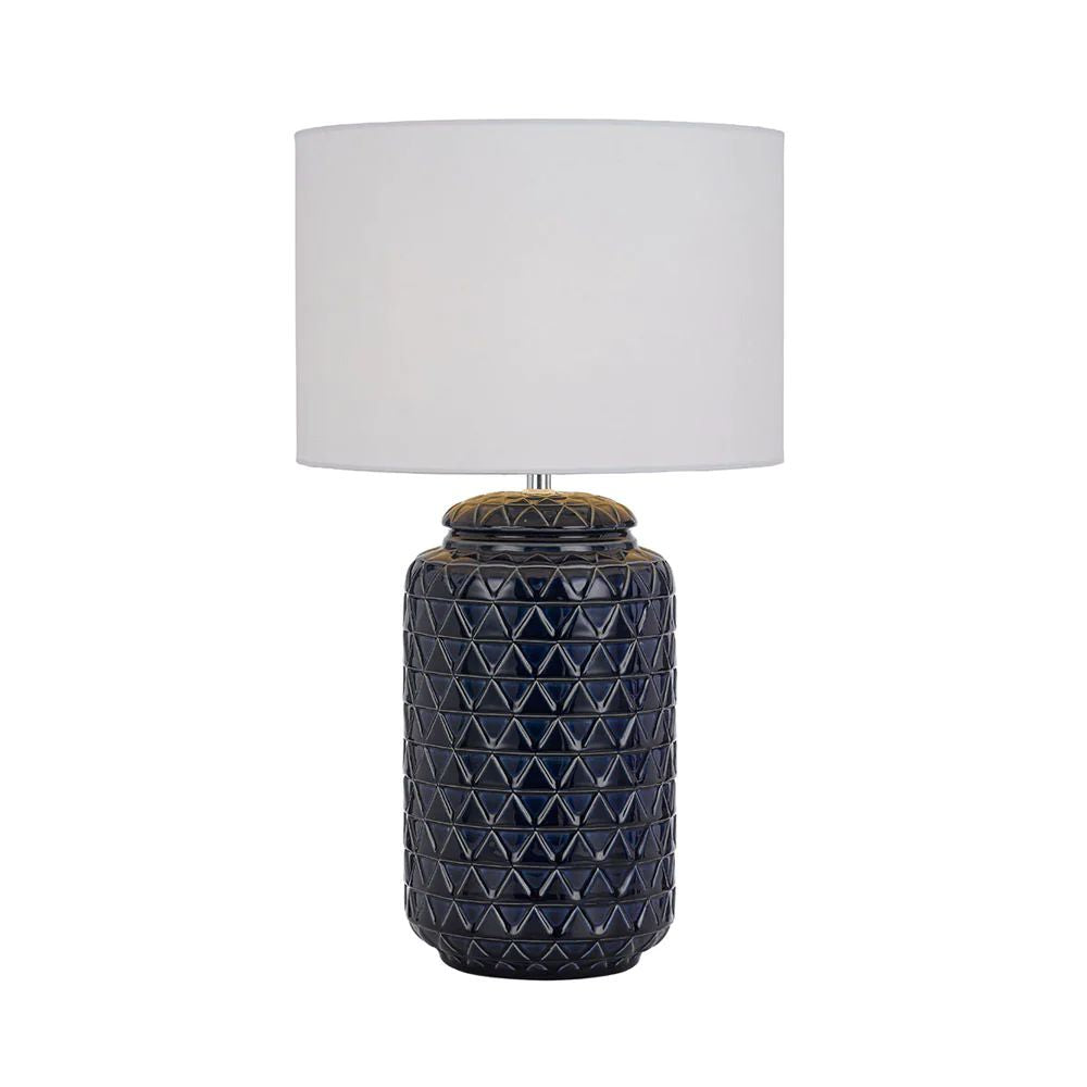 Telbix HESHI - Patterned Ceramic Table Lamp-Telbix-Ozlighting.com.au