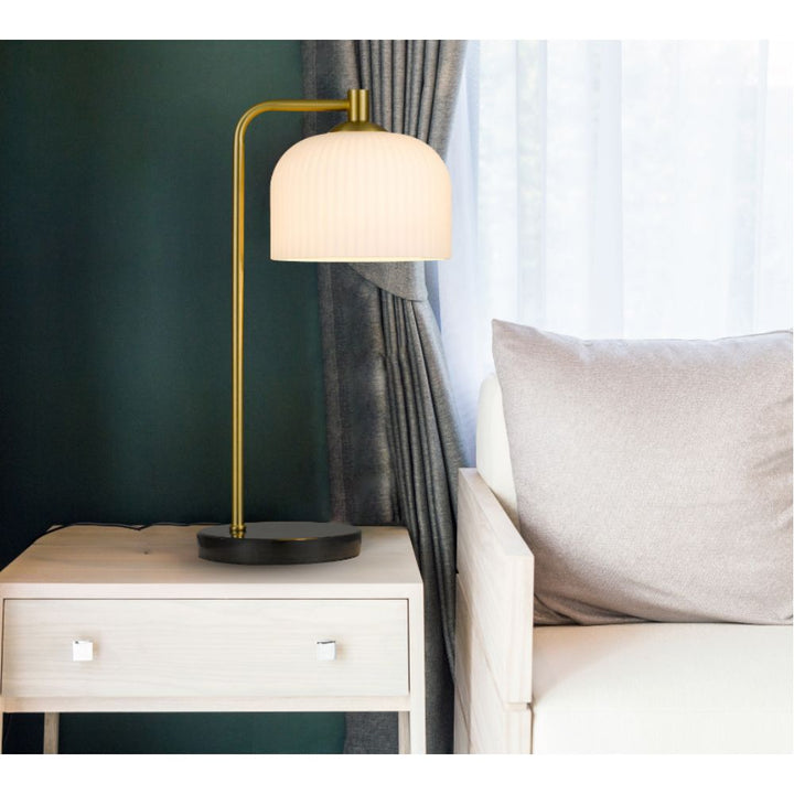 Telbix HOFF - Iron & Marble Table Lamp-Telbix-Ozlighting.com.au