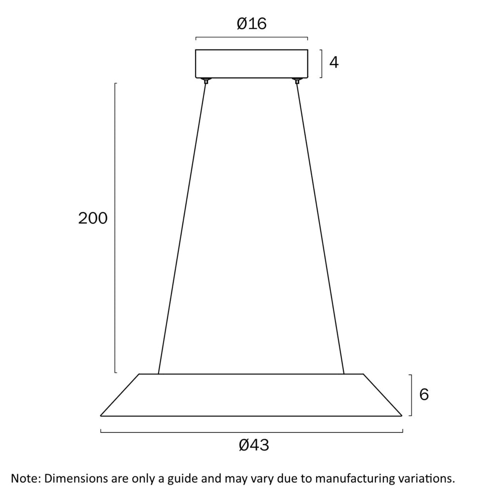 Telbix HOVIN Pendant Light Dimmable Acrylic-Telbix-Ozlighting.com.au