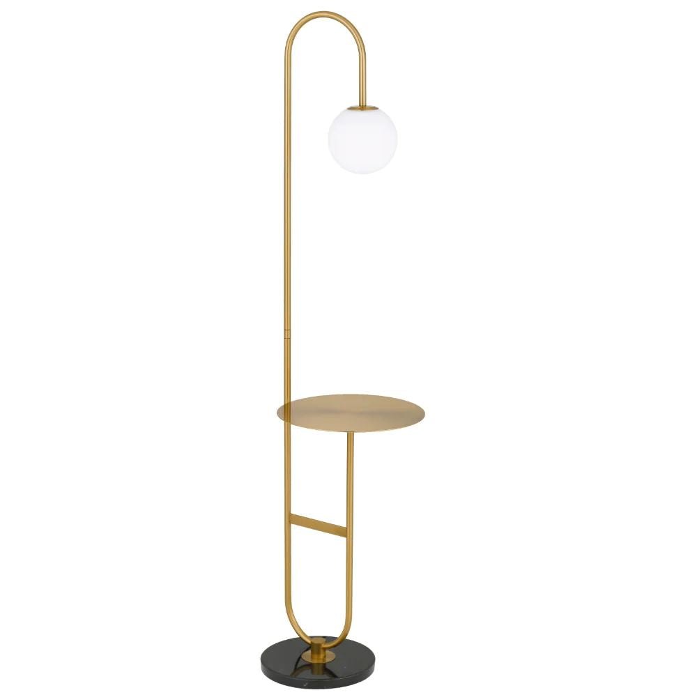 Telbix INEZ - Mid-Century Modern Metal & Marble Floor Lamp-Telbix-Ozlighting.com.au