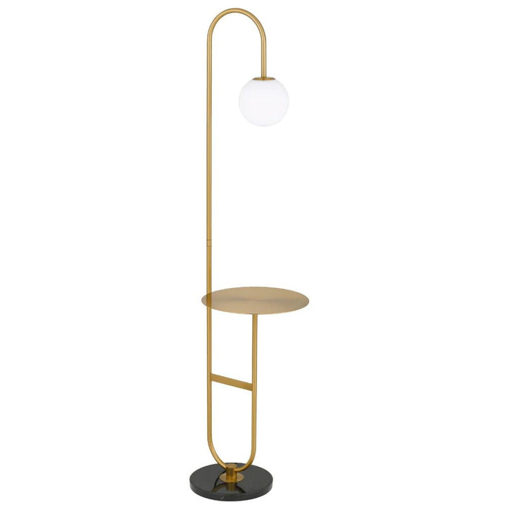 Telbix INEZ - Mid-Century Modern Metal & Marble Floor Lamp-Telbix-Ozlighting.com.au