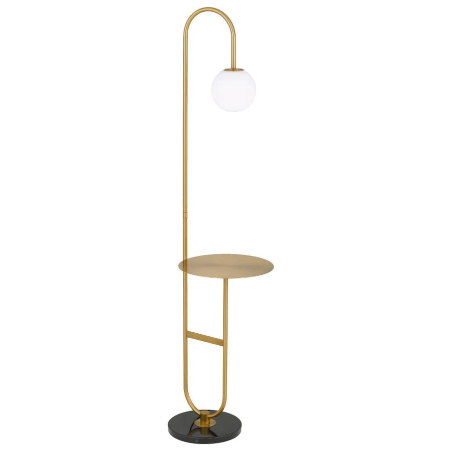 Telbix INEZ - Mid-Century Modern Metal & Marble Floor Lamp-Telbix-Ozlighting.com.au