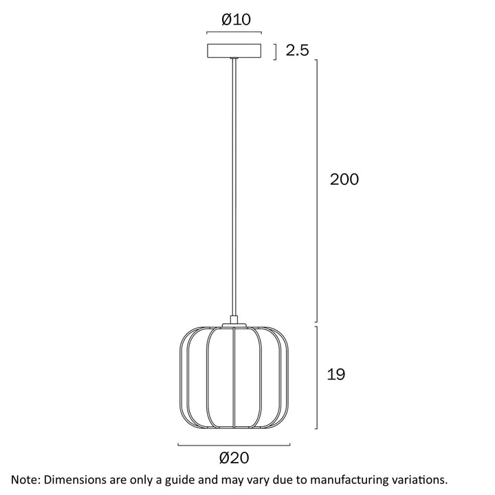 Telbix JONSEL 20 - 1 Light Pendant-Telbix-Ozlighting.com.au