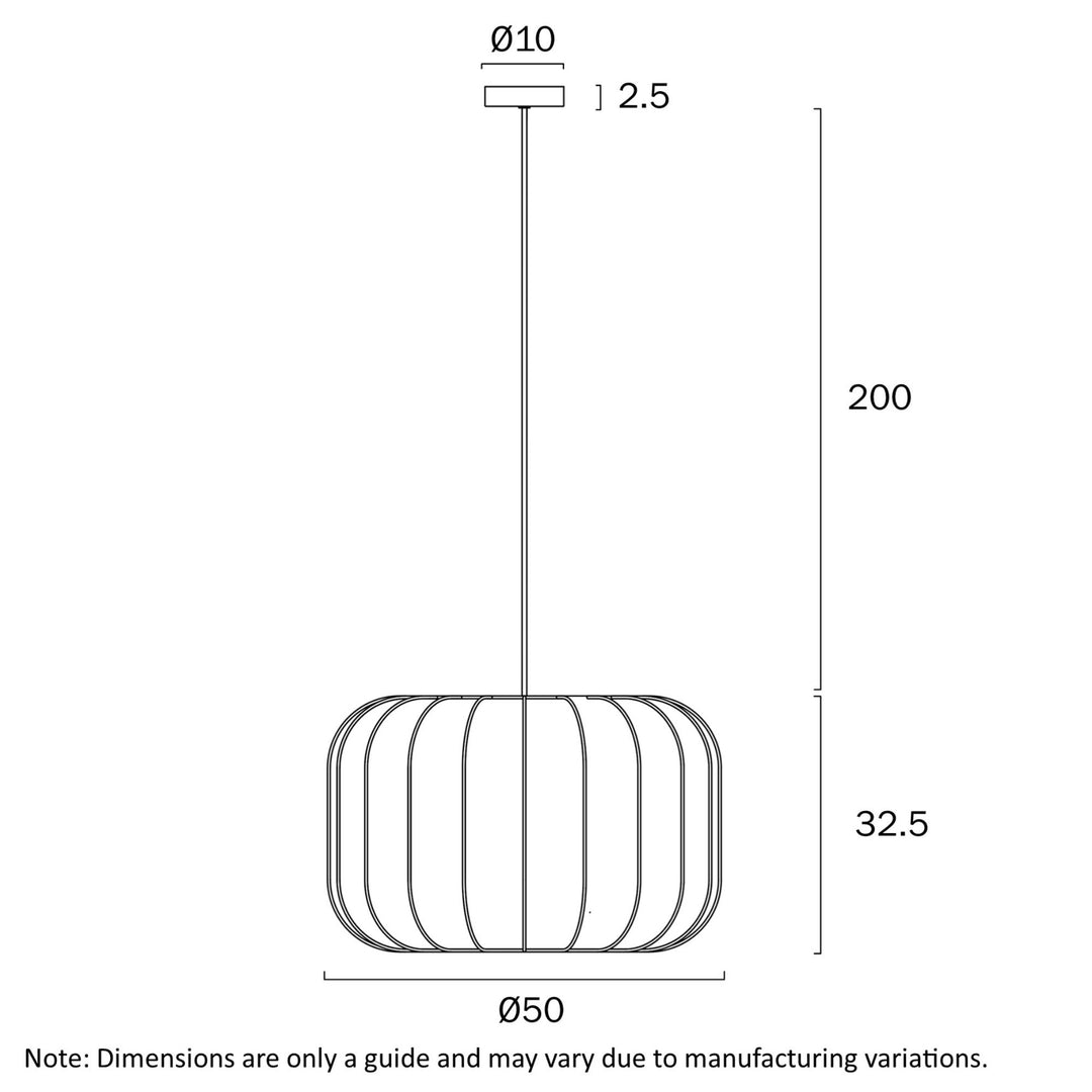Telbix JONSEL 50 - 1 Light Pendant-Telbix-Ozlighting.com.au