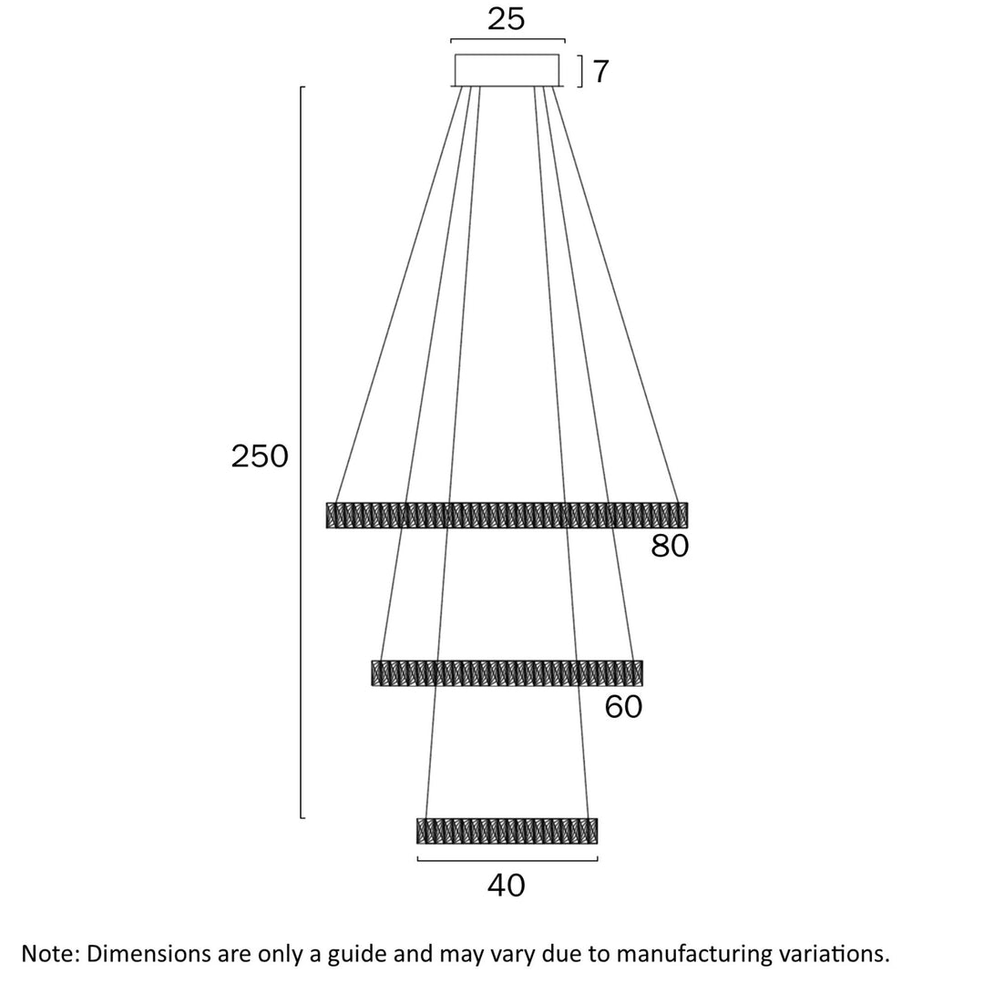 Telbix JURA - 3 Tier Pendant-Telbix-Ozlighting.com.au