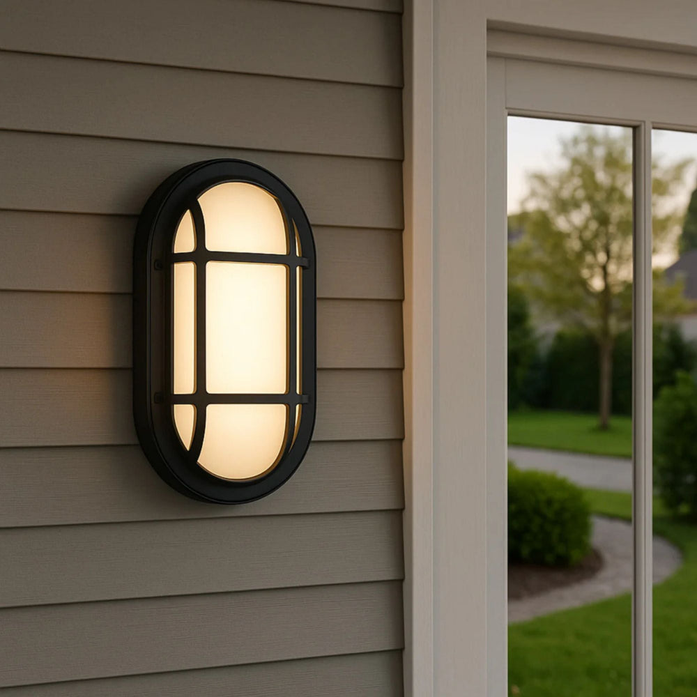 Telbix KELO Bunker Light Outdoor Oval-Telbix-Ozlighting.com.au