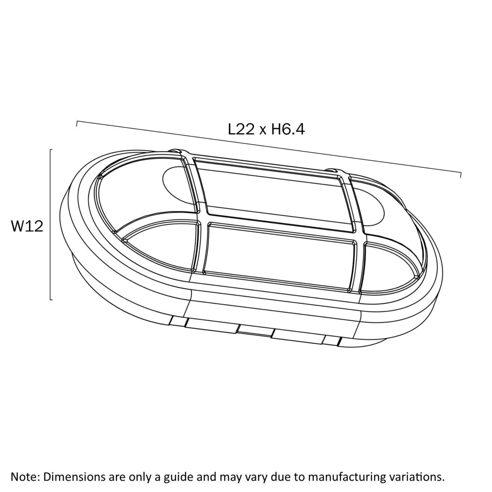 Telbix KELO Bunker Light Outdoor Oval-Telbix-Ozlighting.com.au